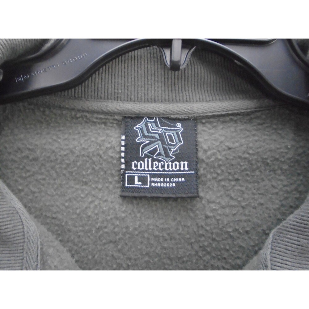 South Pole Y2K Utility Sweat Jacket Men's Size L Gray Multi Pocket Street Wear - Picture 3 of 8